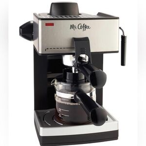 LAST CALL Mr Coffee Black and Silver Espresso Machine